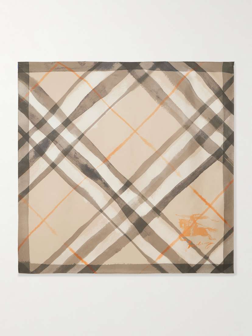 Burberry Printed Silk-twill Scarf