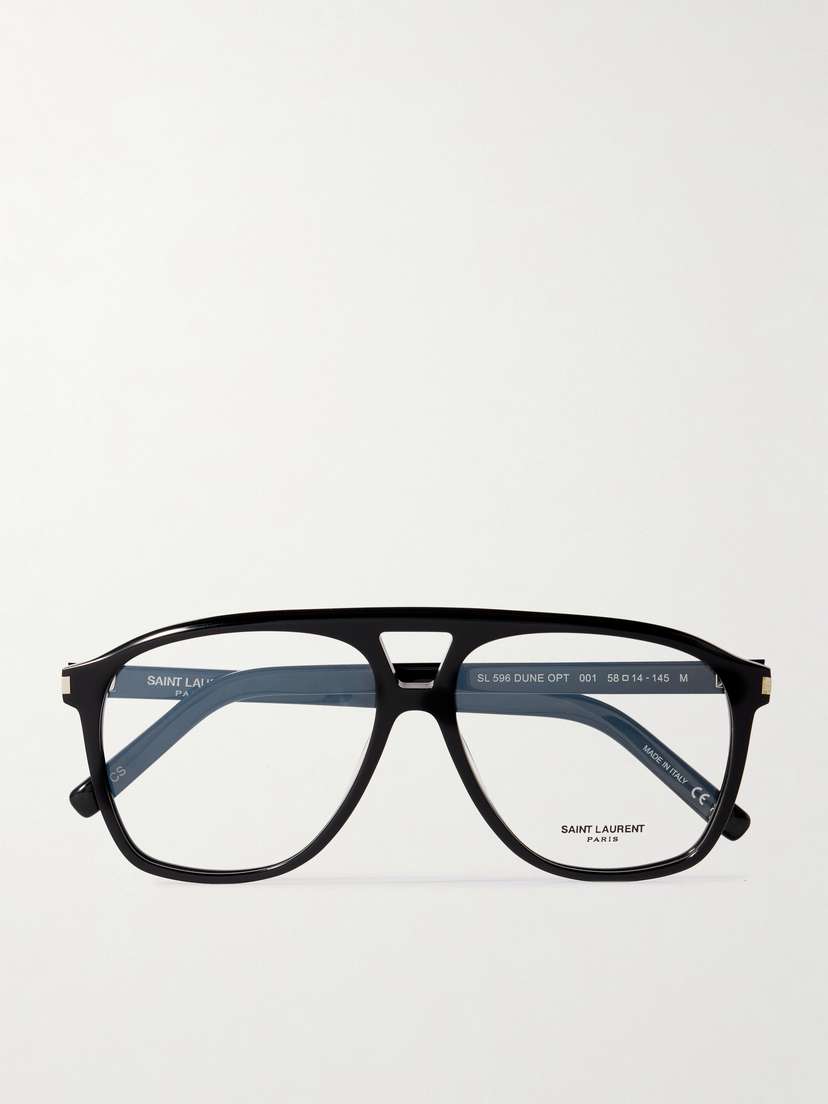 Saint Laurent Eyewear Dune Aviator-style Acetate Optical Glasses