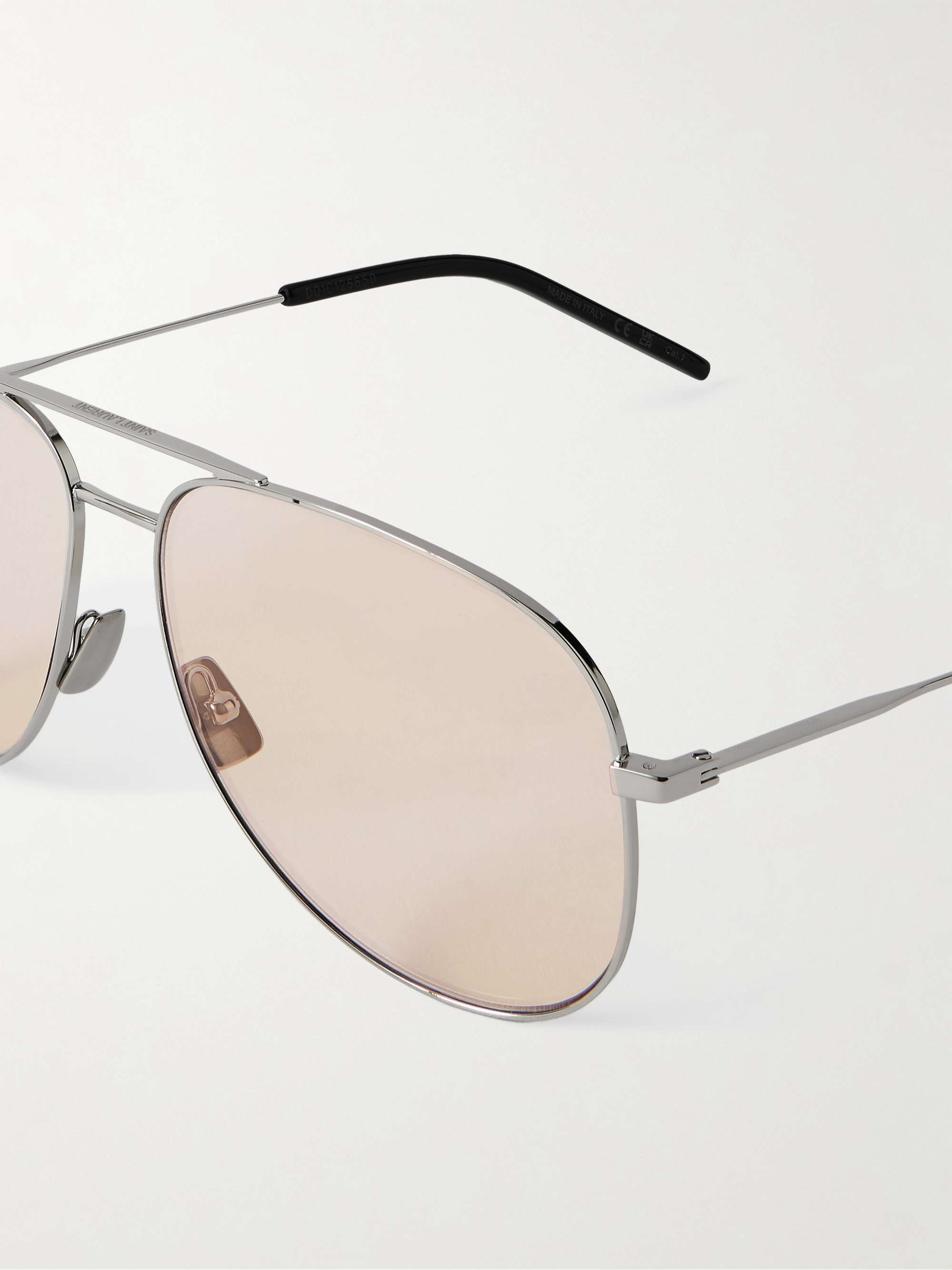 SAINT LAURENT EYEWEAR Classic 11 Pilotensonnenbrille aus Metall