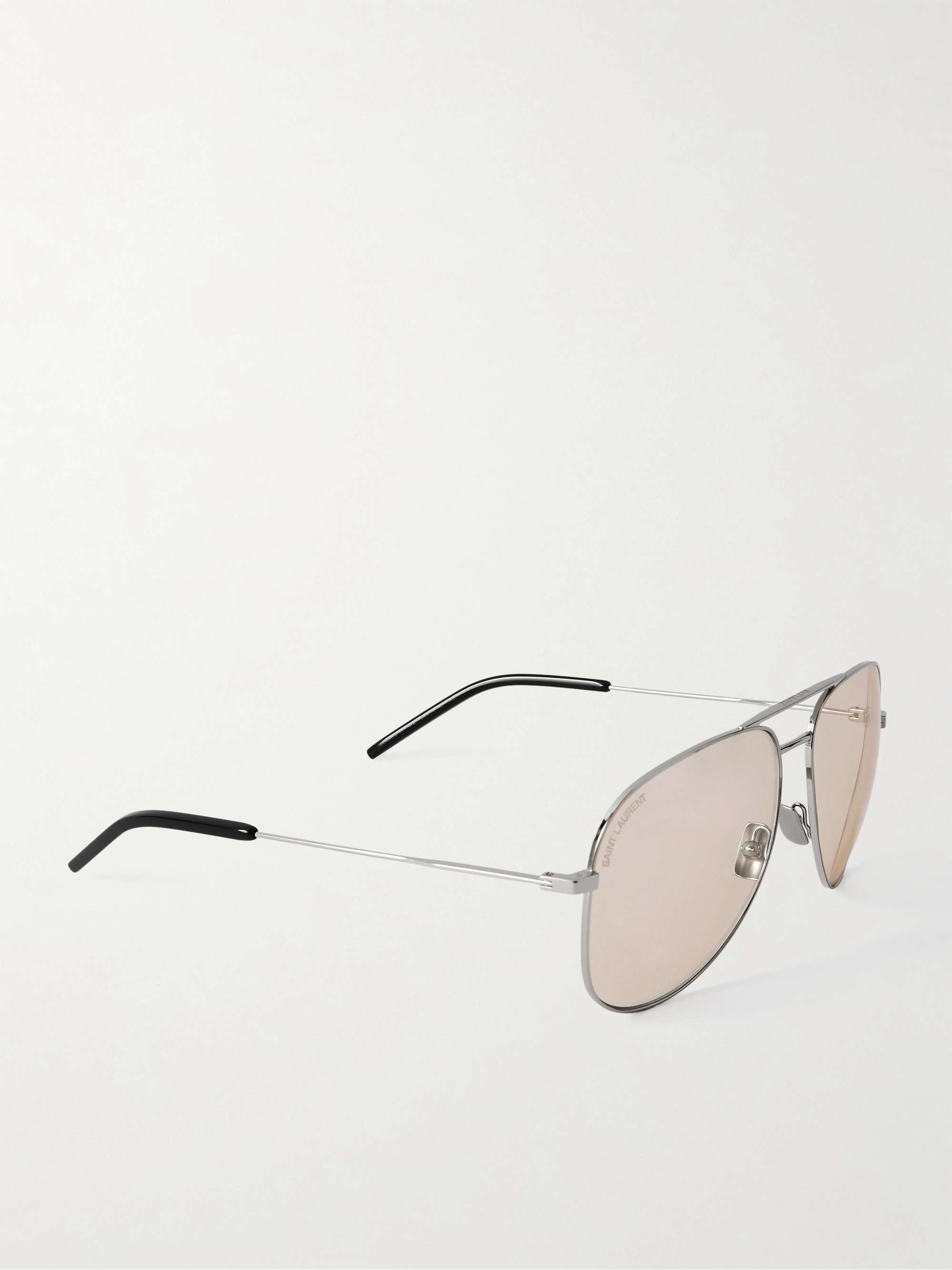 SAINT LAURENT EYEWEAR Classic 11 Pilotensonnenbrille aus Metall