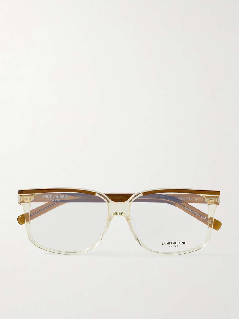 Saint Laurent Eyewear Square-frame Acetate Optical Glasses