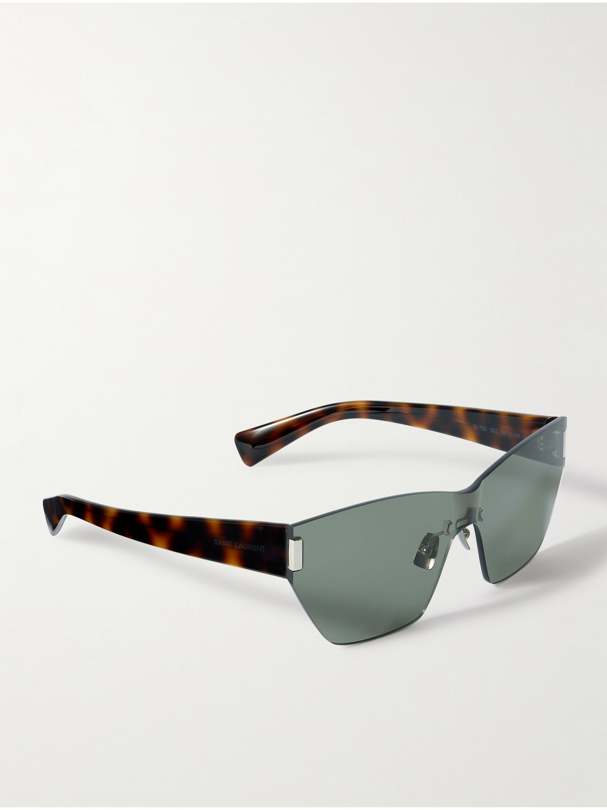 Saint Laurent Square-frame Tortoiseshell Acetate Sunglasses In Green