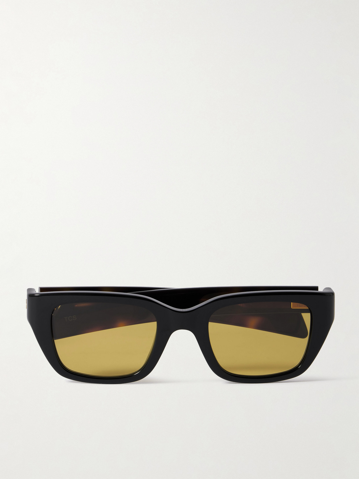 Bottega Veneta Ribbon Square-frame Acetate Sunglasses In Black