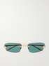 PANTHÈRE RIMLESS RECTANGULAR FRAME SUNGLASSES CT0687S IN METAL main image 1