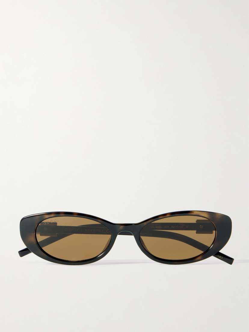 Gucci Eyewear Cat-eye Tortoiseshell Acetate Sunglasses