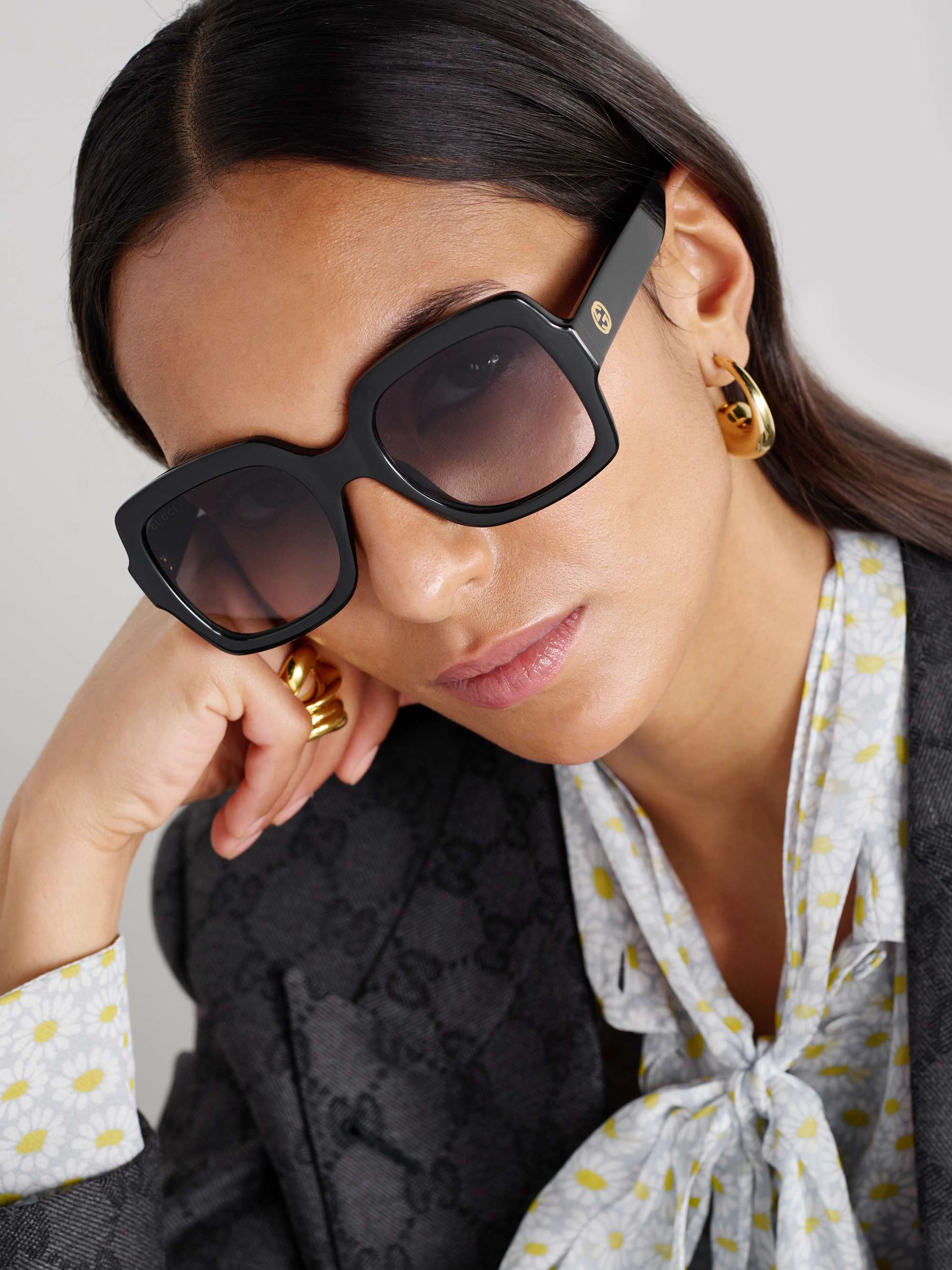 GUCCI EYEWEAR Square frame Acetate Sunglasses NET A PORTER