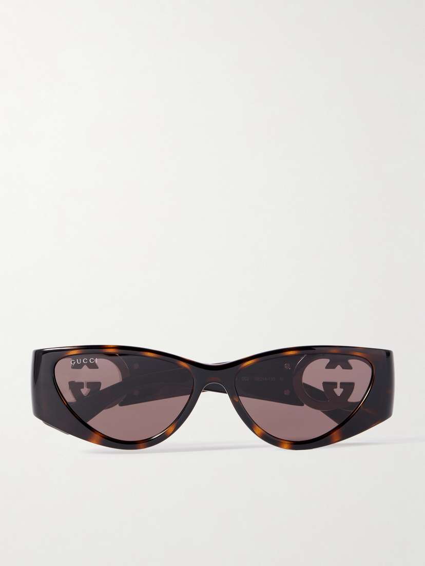 Gucci Eyewear Cat-eye Tortoiseshell Acetate Sunglasses