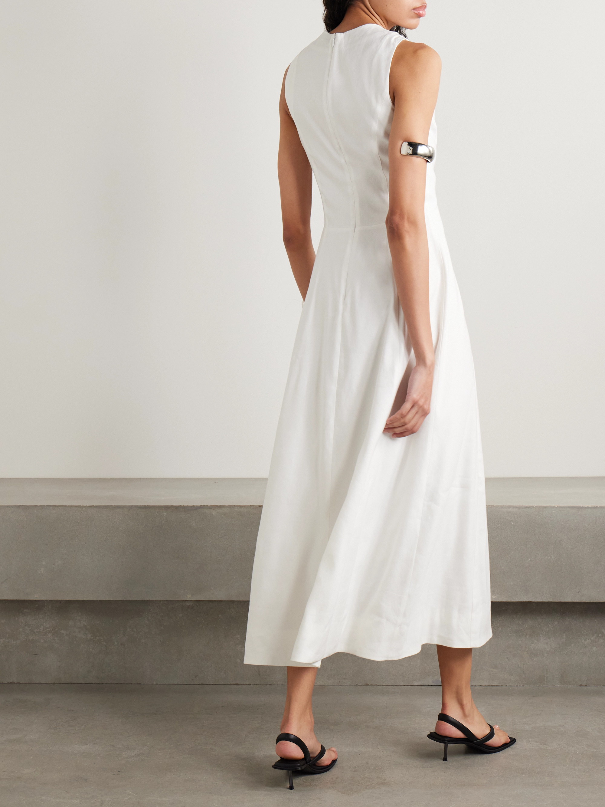 Staud Martine linen-blend maxi dress thumbnail