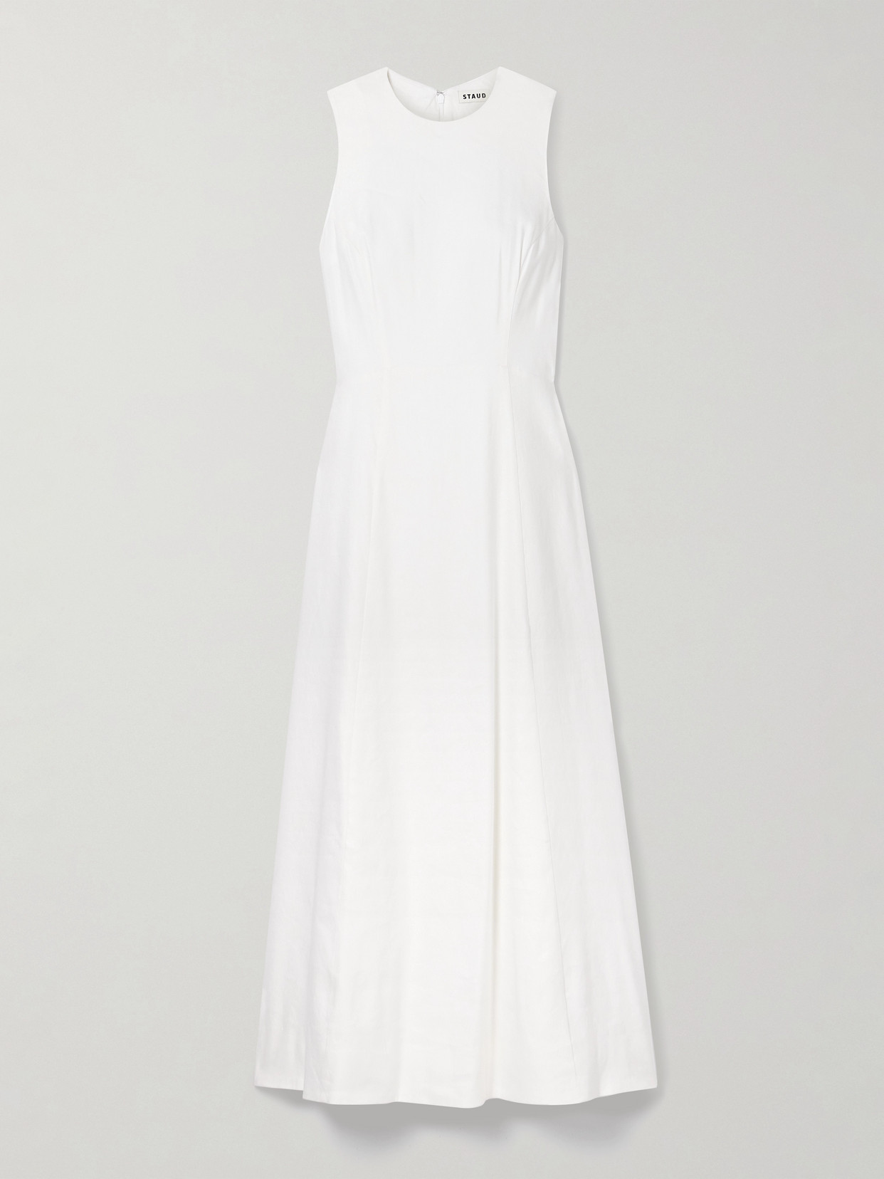 Staud Martine Linen-blend Maxi Dress