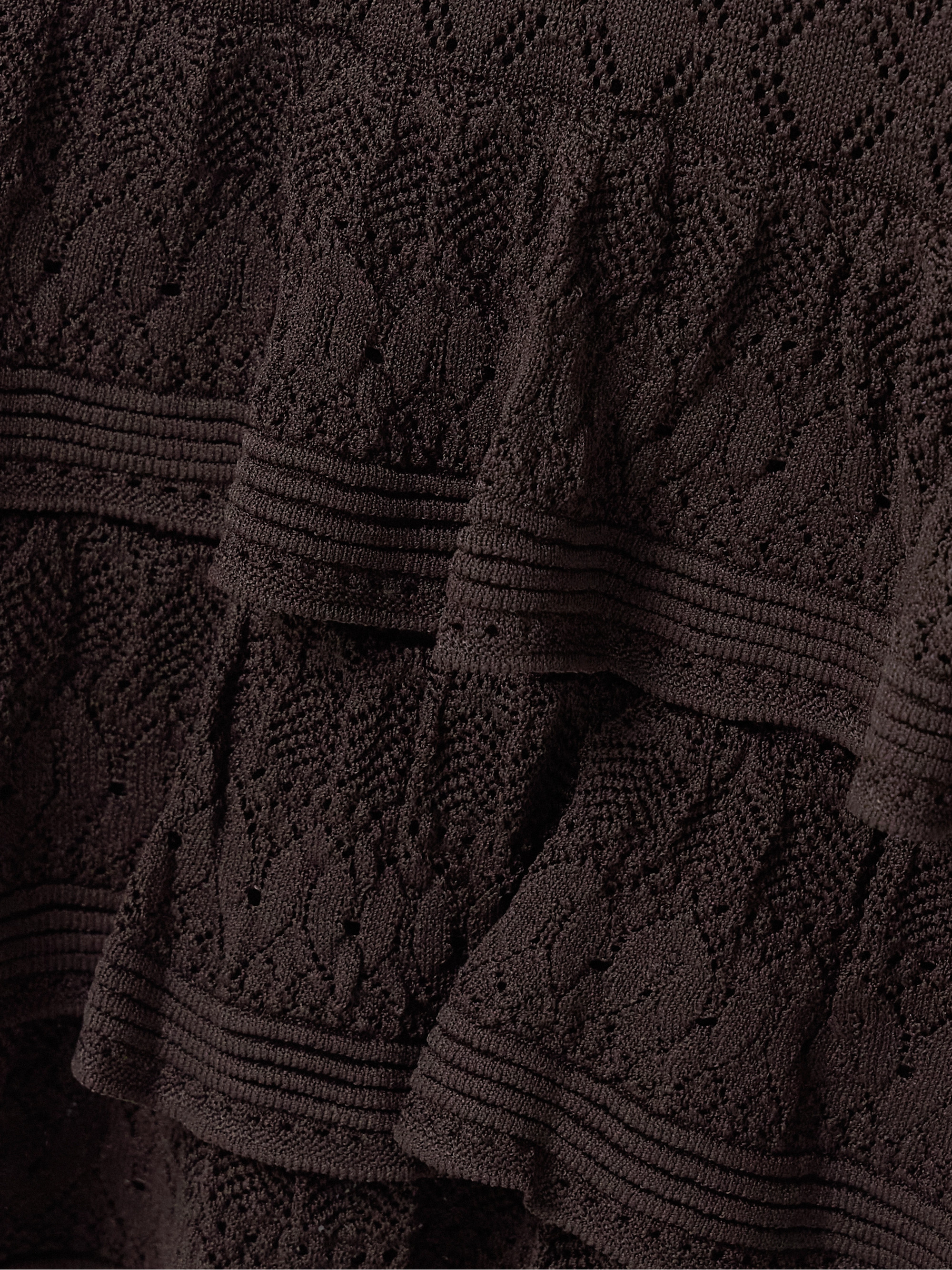 Staud Bliss ruffled pointelle-knit maxi dress