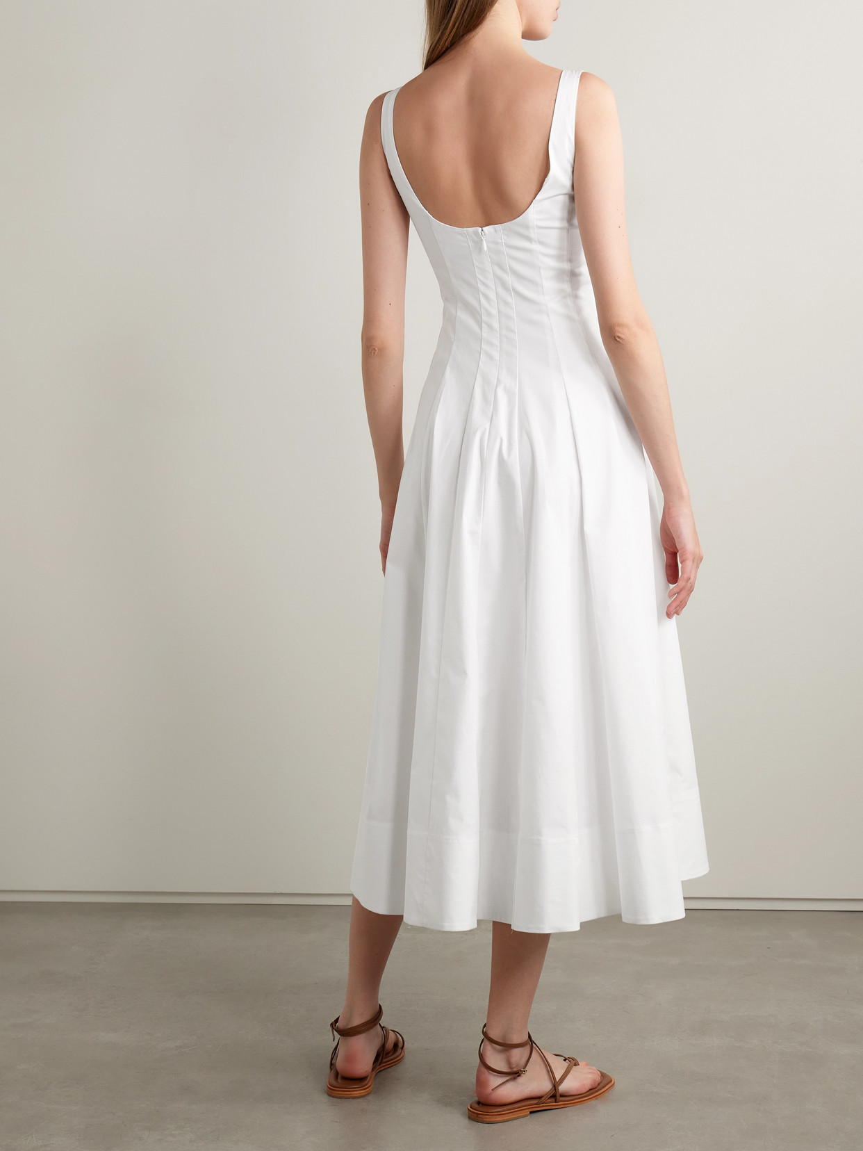 Staud Wells Poplin Mini Dress