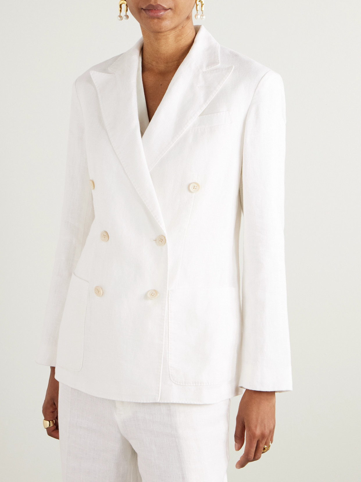 Polo Ralph Lauren Double-breasted Linen Blazer