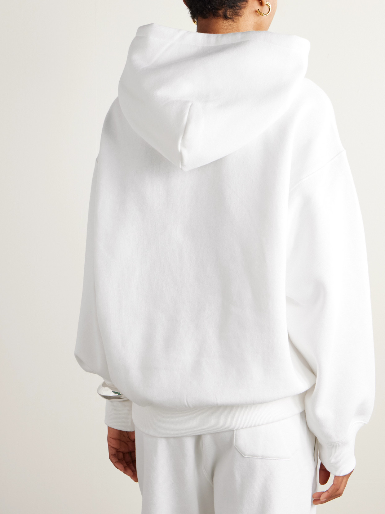 Polo Ralph Lauren + Wimbledon Embroidered Cotton-blend Jersey Hoodie