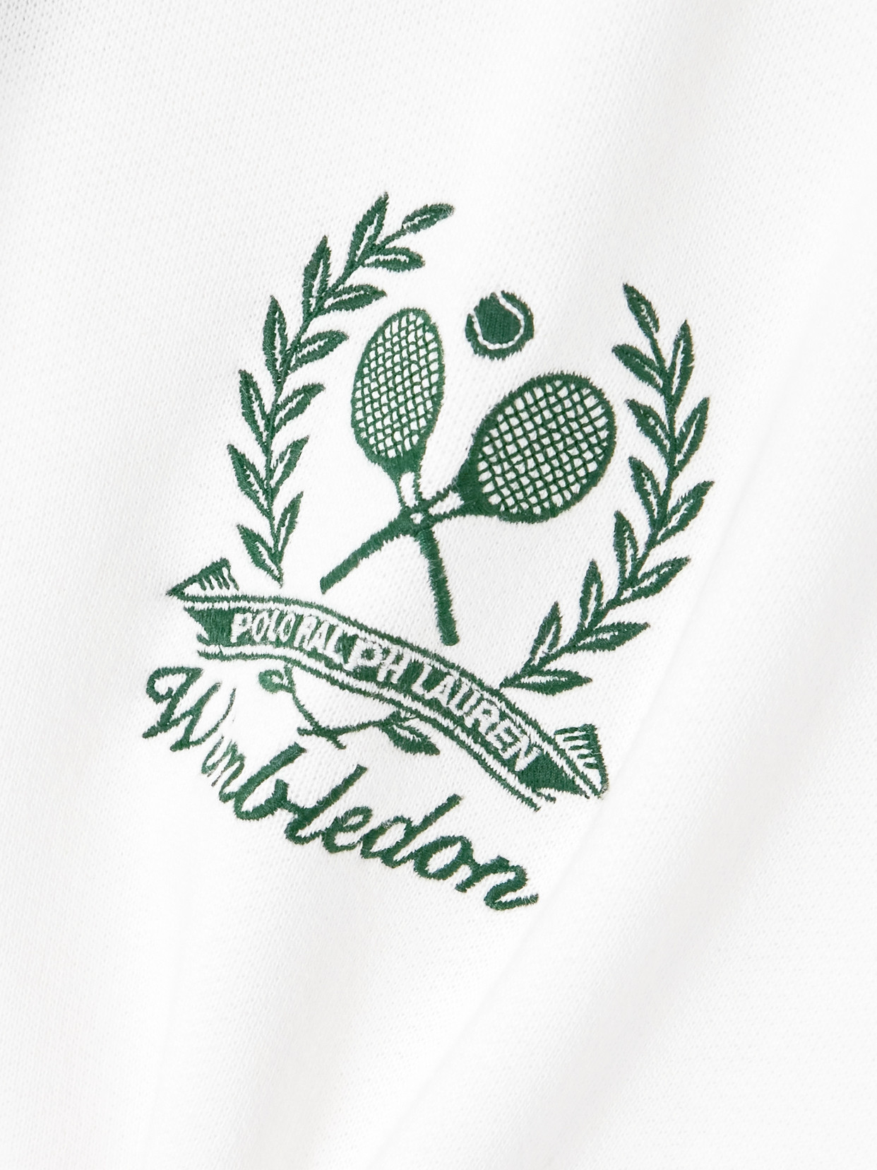 Polo Ralph Lauren + Wimbledon Embroidered Cotton-blend Jersey Hoodie