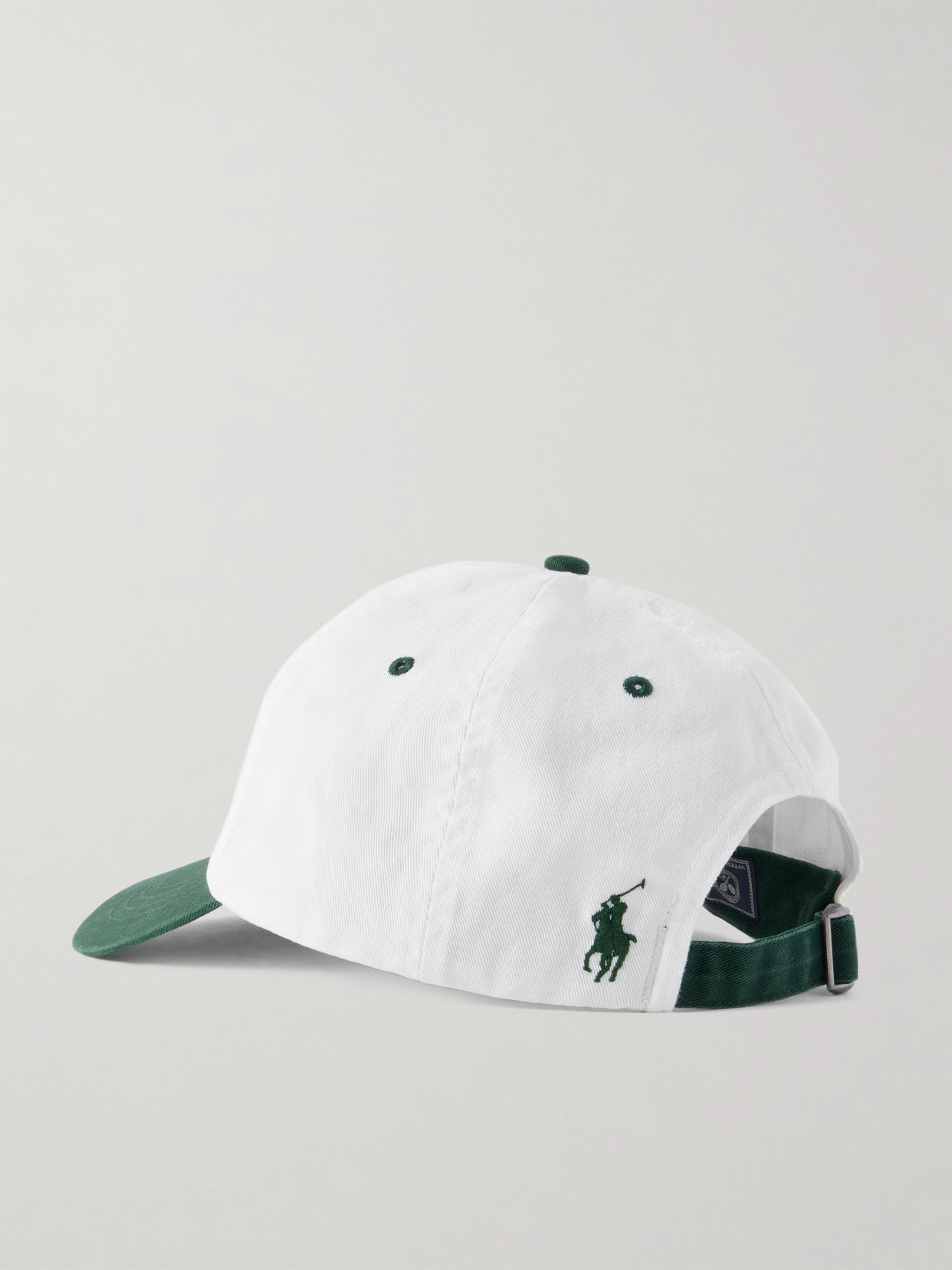 Shop Polo Ralph Lauren + Wimbledon Embroidered Cotton-twill Baseball Cap