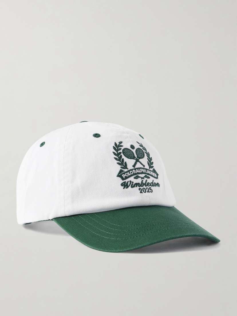 Polo Ralph Lauren + Wimbledon Embroidered Cotton-twill Baseball Cap