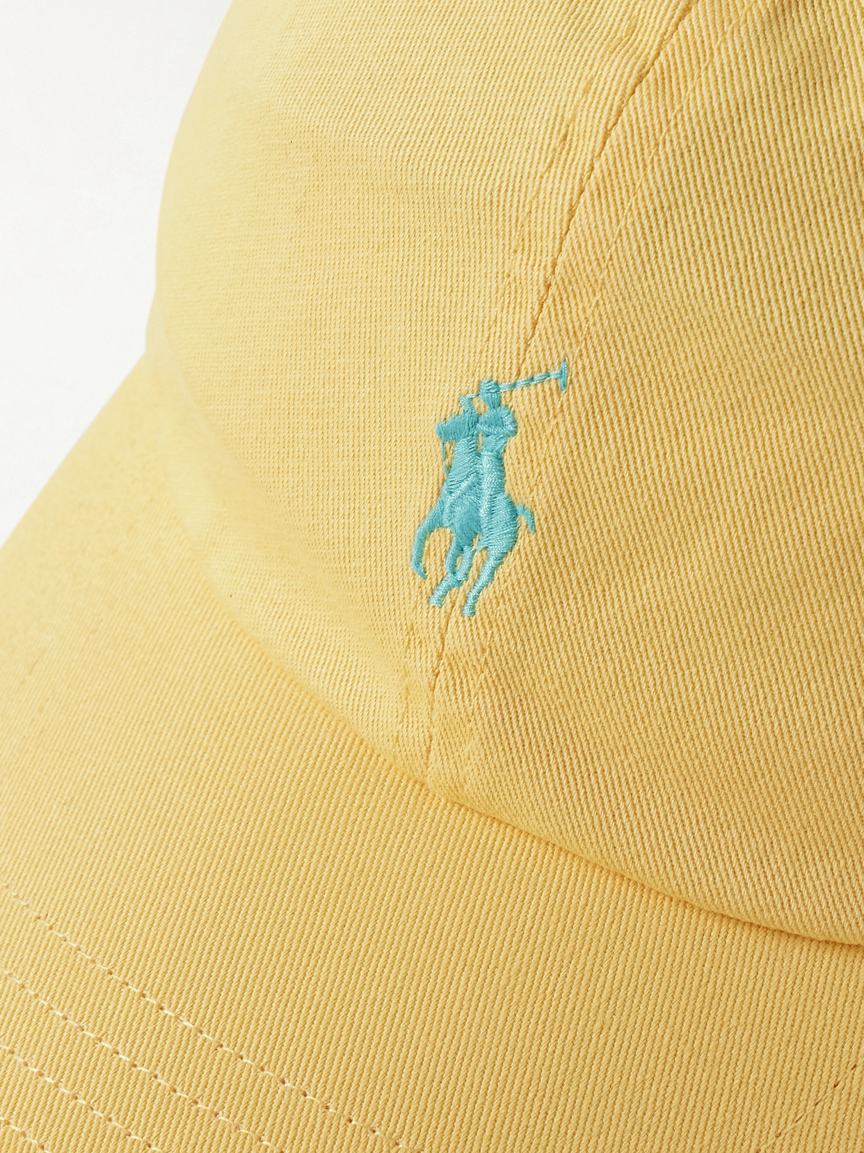 Polo Ralph Lauren Womens Corn Yellow Brand-embroidery Cotton Baseball Cap In Yellow