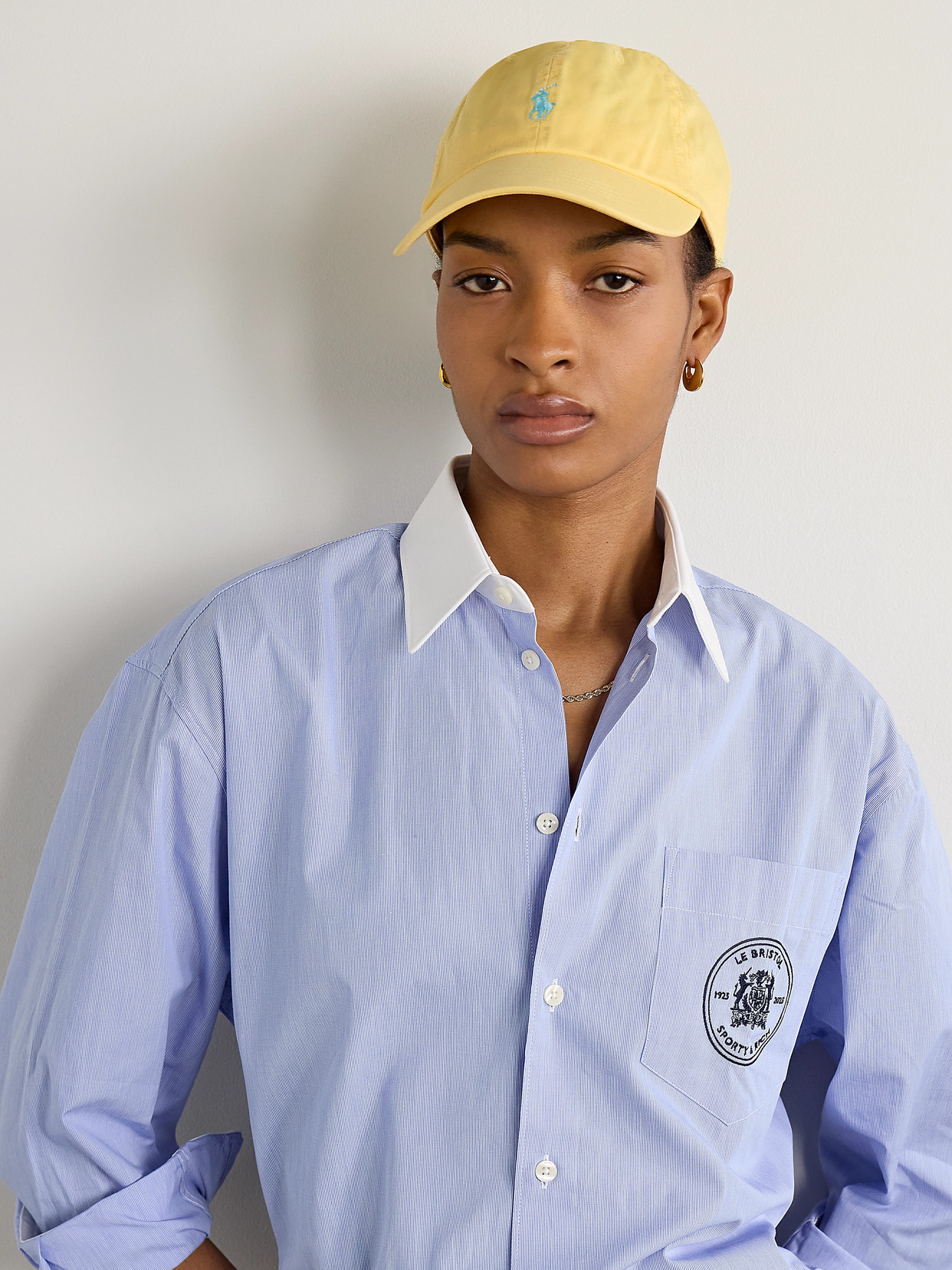 Polo Ralph Lauren Womens Corn Yellow Brand-embroidery Cotton Baseball Cap In Yellow