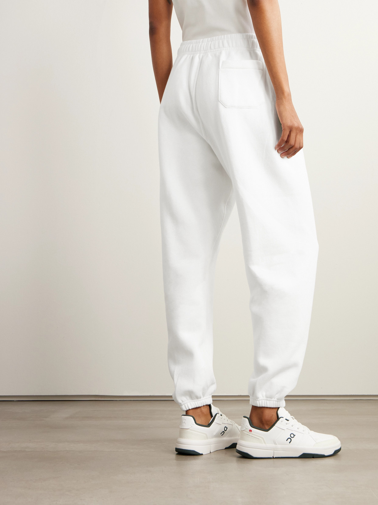 Polo Ralph Lauren + Wimbledon Embroidered Cotton-blend Jersey Track Pants In White