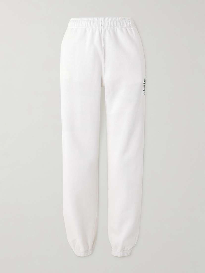 Polo Ralph Lauren + Wimbledon Embroidered Cotton-blend Jersey Track Pants