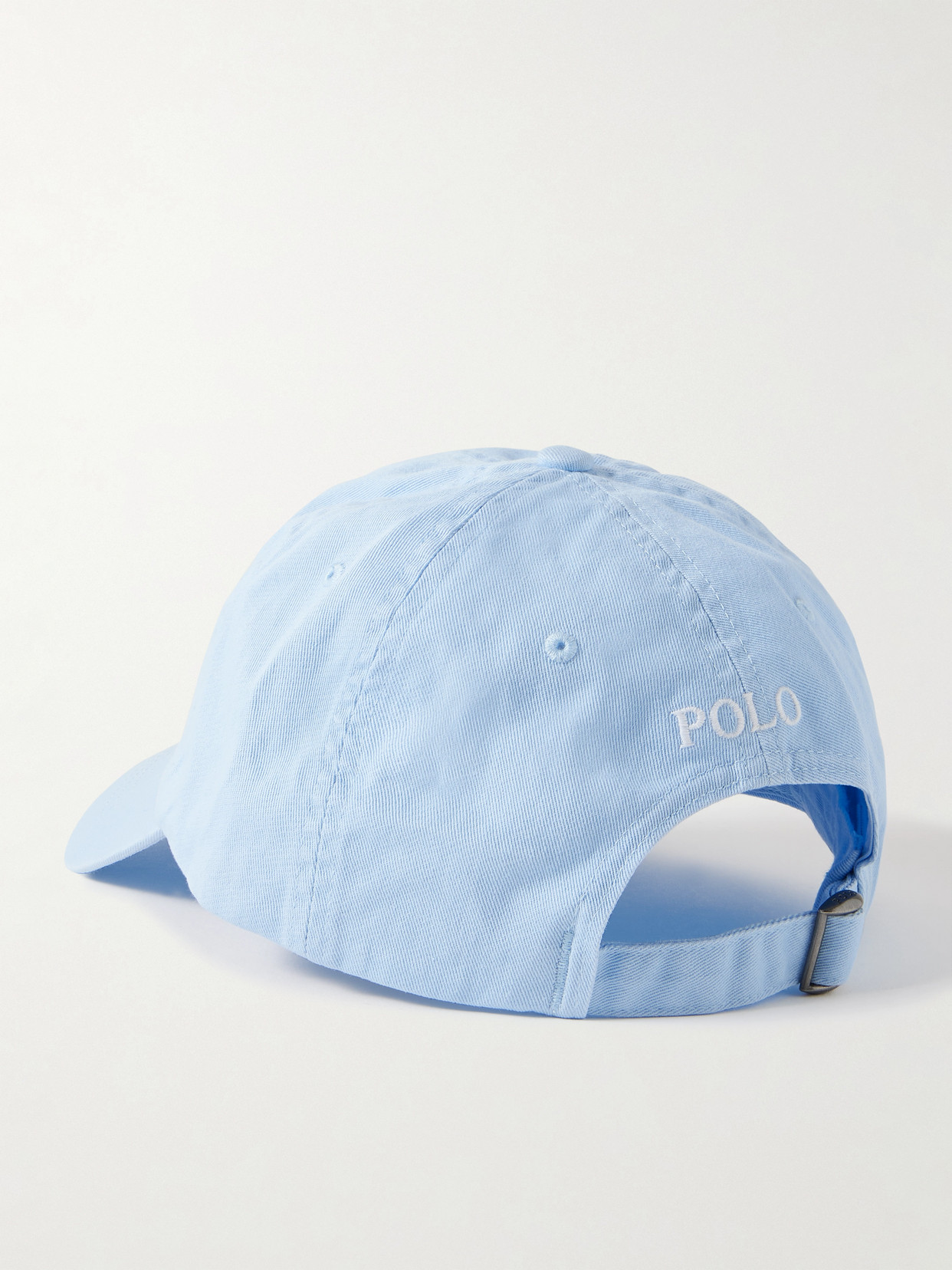 Shop Polo Ralph Lauren Embroidered Cotton-twill Baseball Cap In Blue