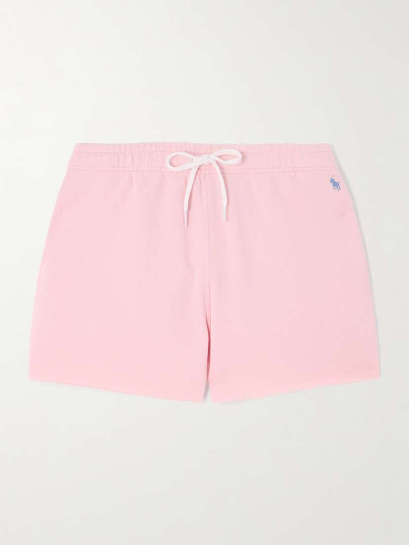 Polo Ralph Lauren Embroidered Cotton-blend Jersey Shorts