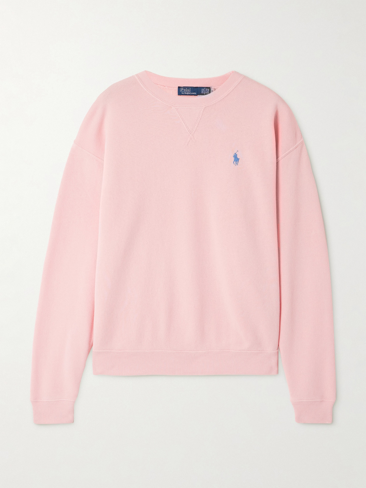 Polo Ralph Lauren Embroidered Cotton-blend Jersey Sweatshirt