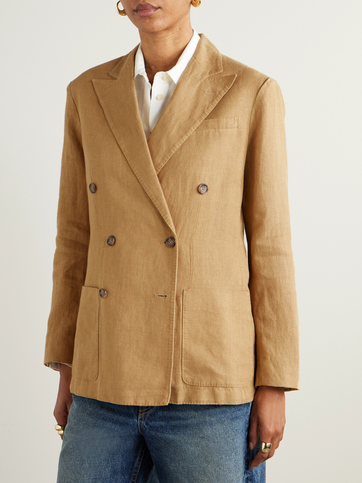 Polo Ralph Lauren Double-breasted Linen Blazer