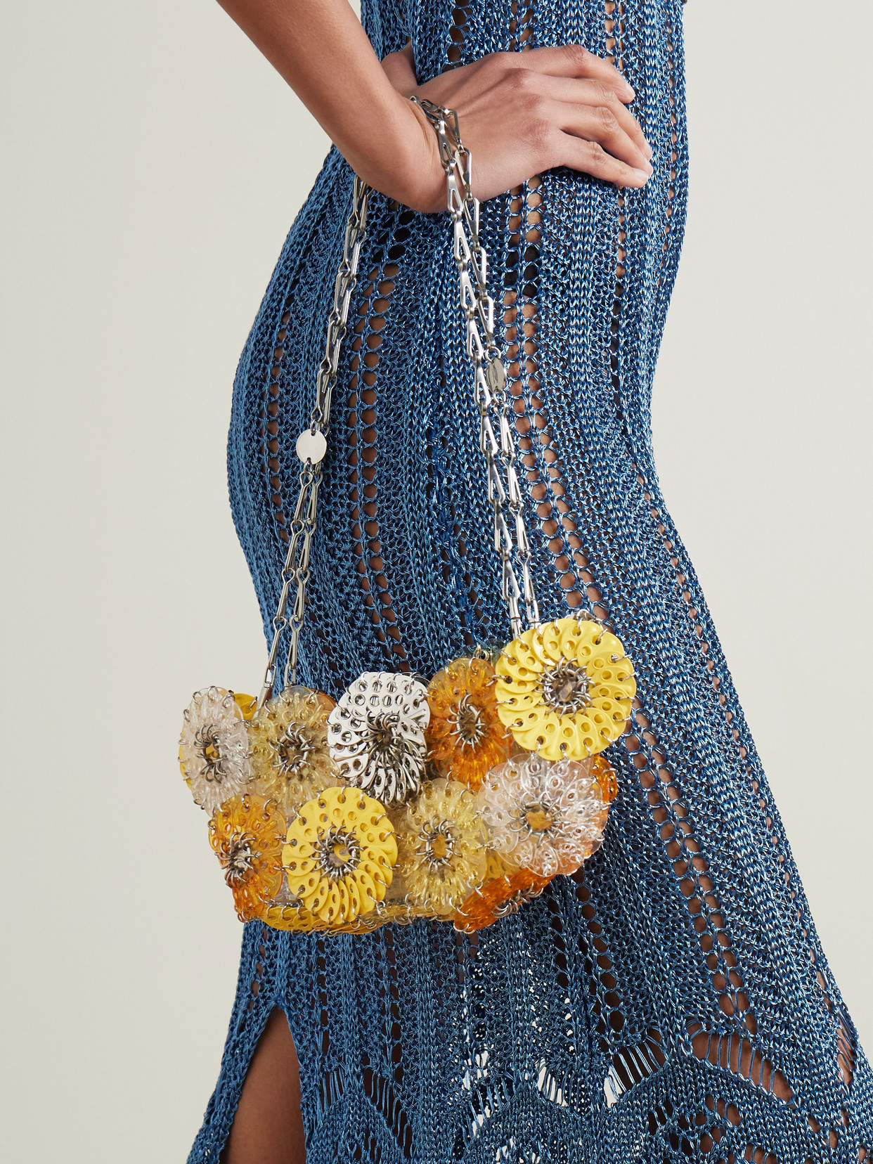 Rabanne Acrylic And Chainmail Shoulder Bag