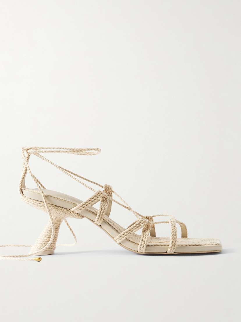Cult Gaia Raisa Raffia Sandals