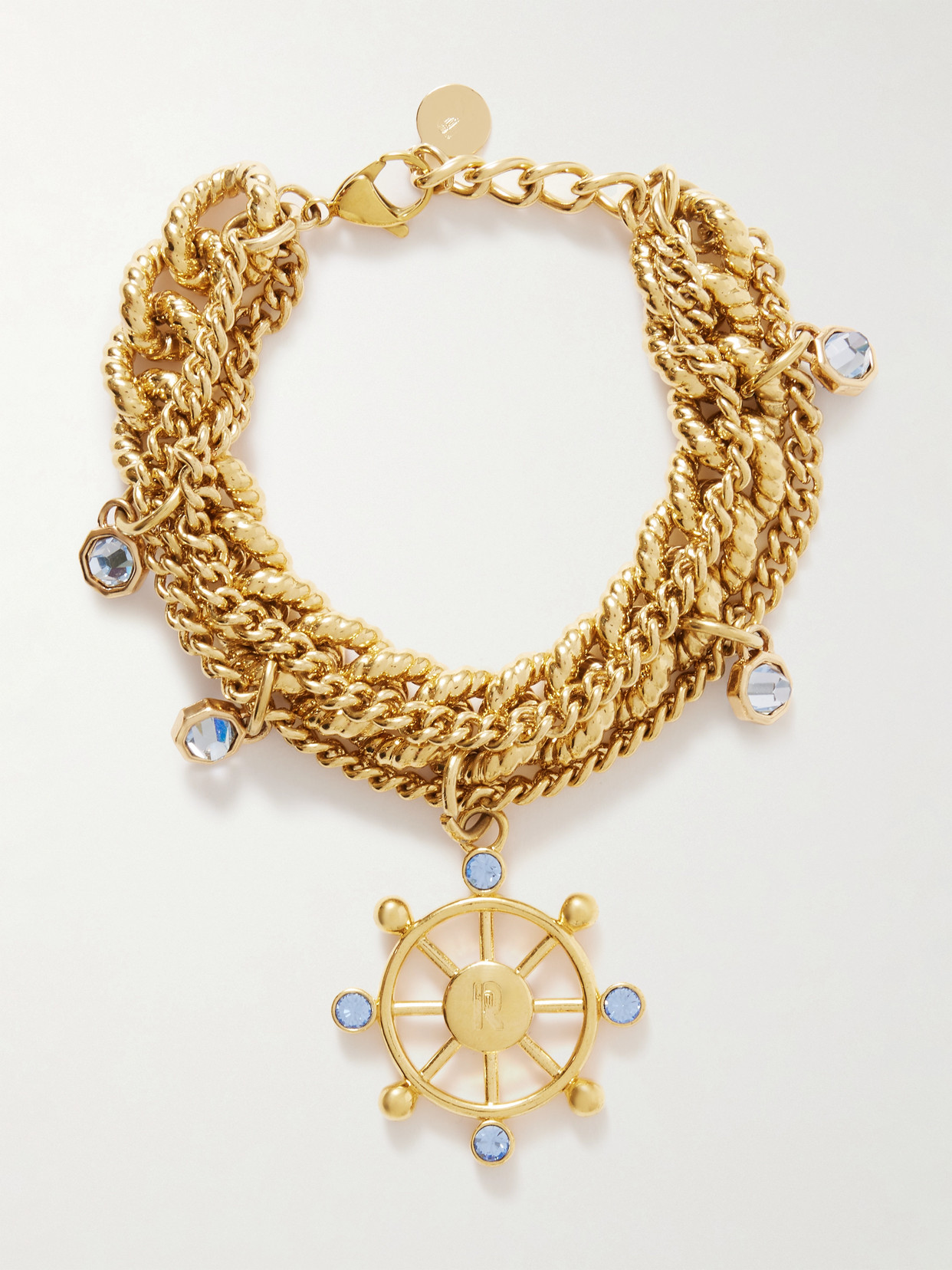 Rabanne Gold-tone Crystal Bracelet