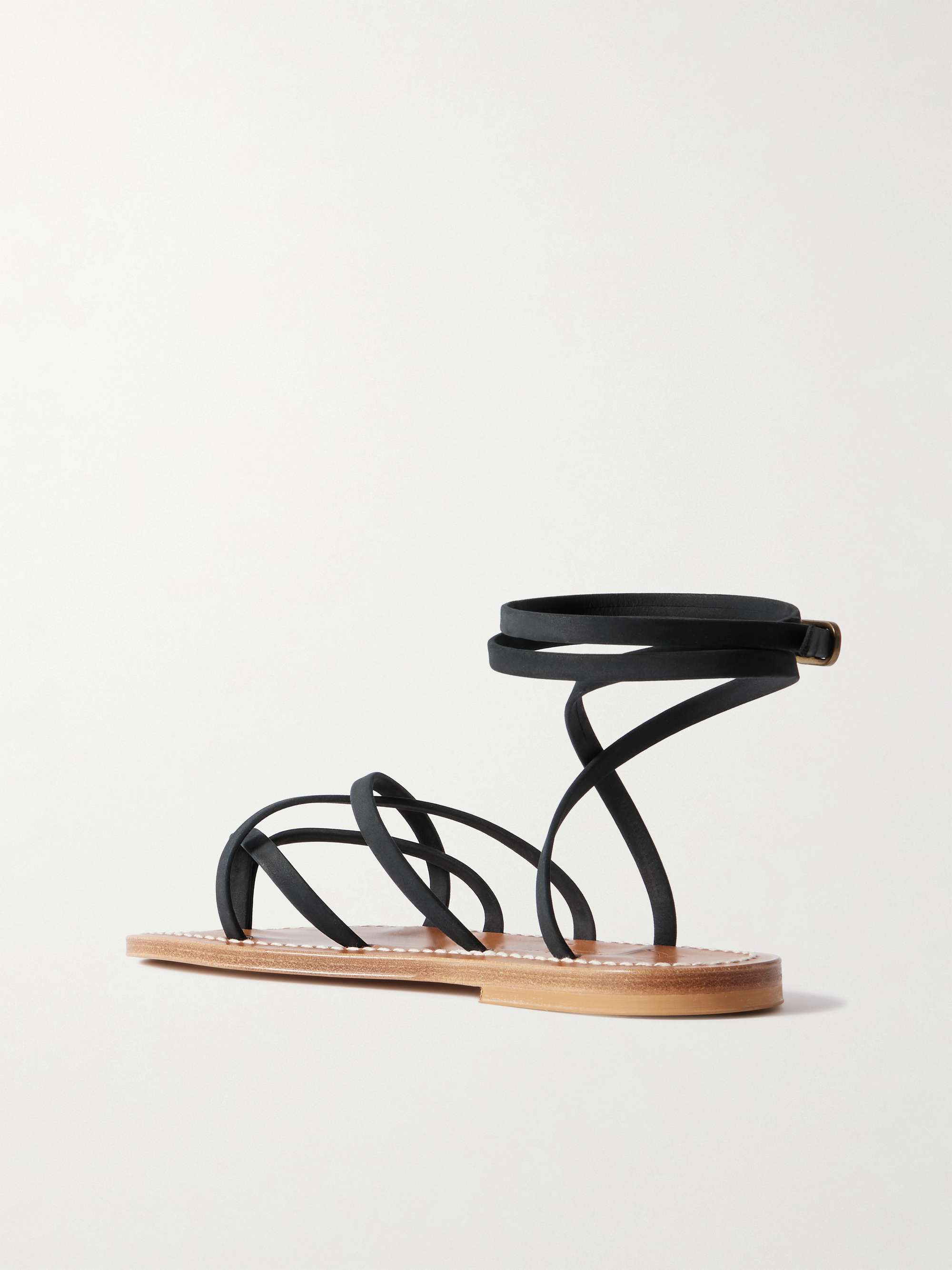 K JACQUES ST TROPEZ Zenobie metallic leather sandals