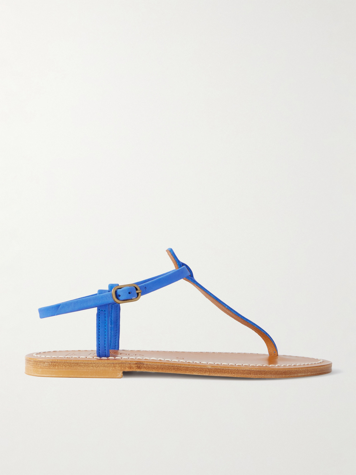Kjacques Picon Nubuck Sandals In Blue