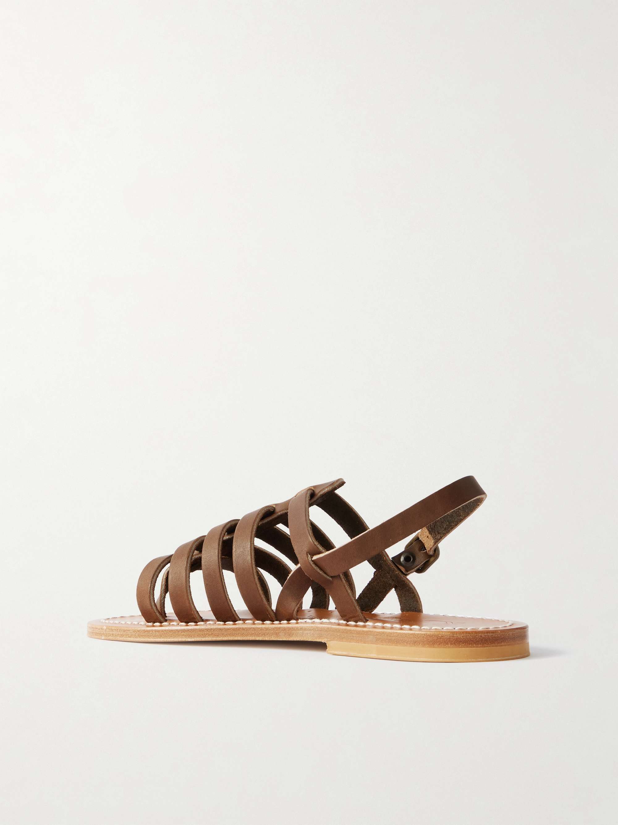 K JACQUES ST TROPEZ Homere leather sandals