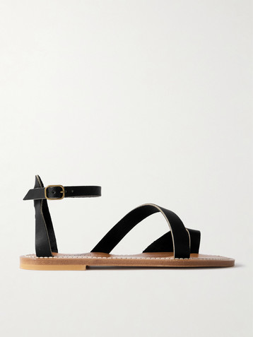 K JACQUES ST TROPEZ Anaelle leather sandals