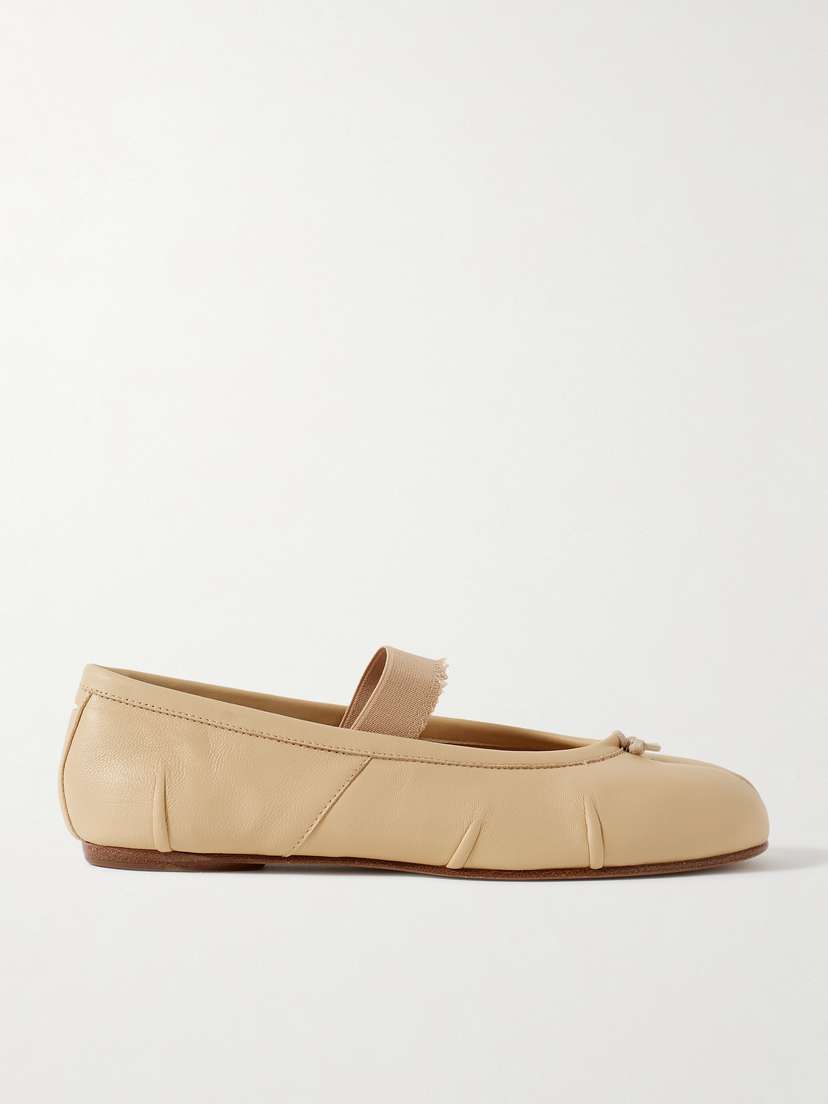 Maison Margiela Tabi Split-toe Leather Ballet Flats