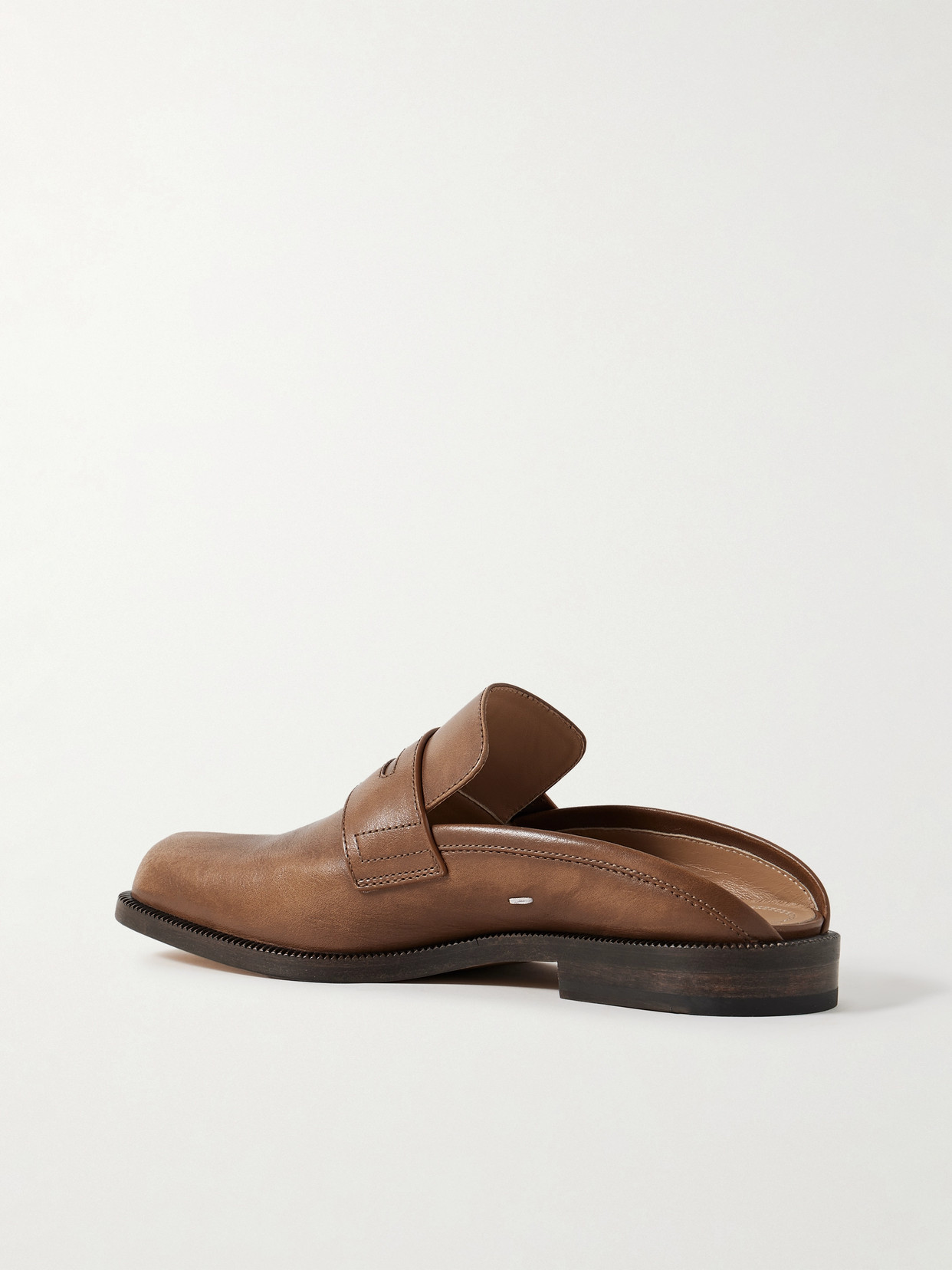 Maison Margiela Brown Tabi City Slip-on Loafers In Brown