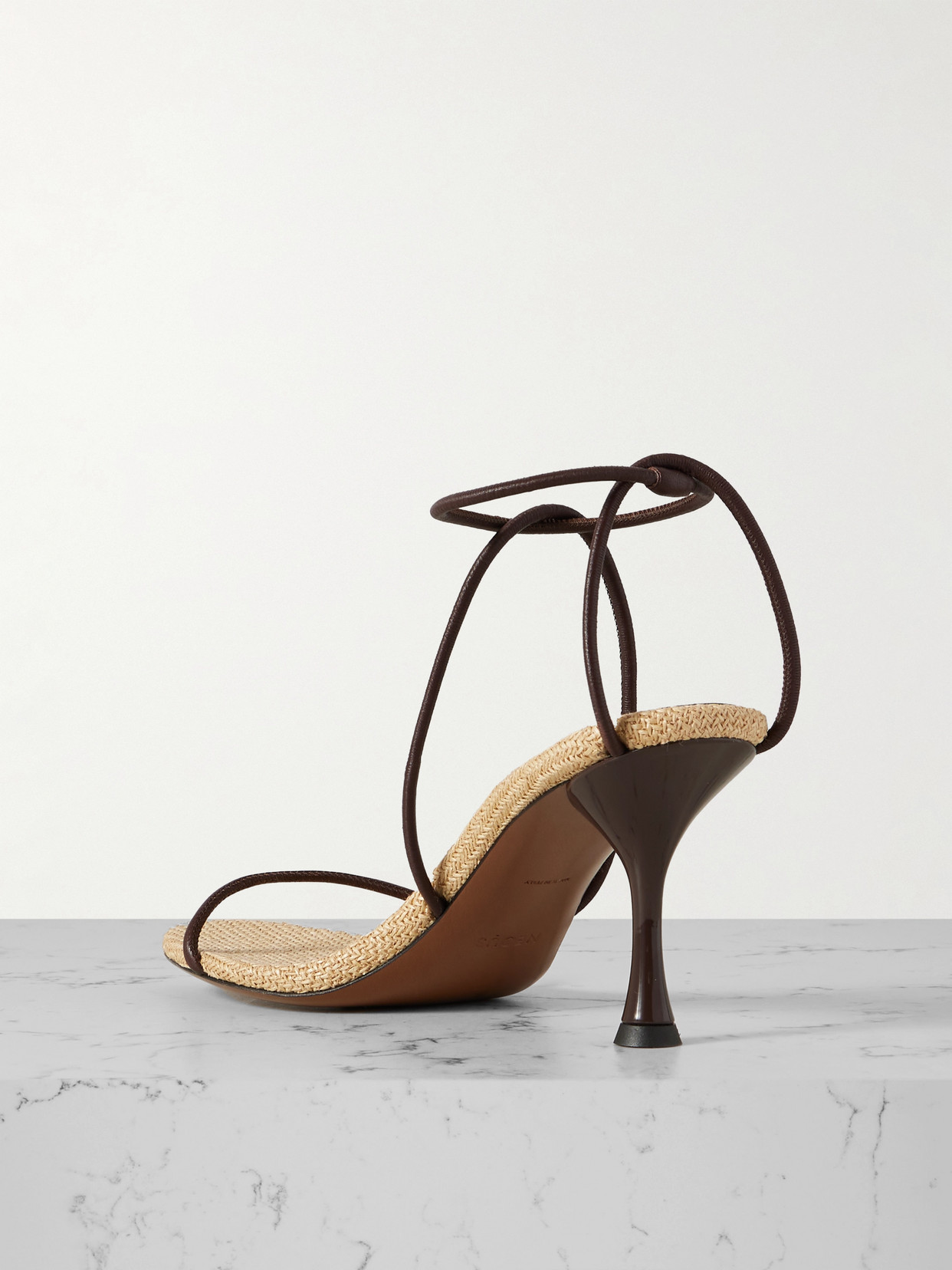 Neous Leather Nenque Sandals 80 In Black