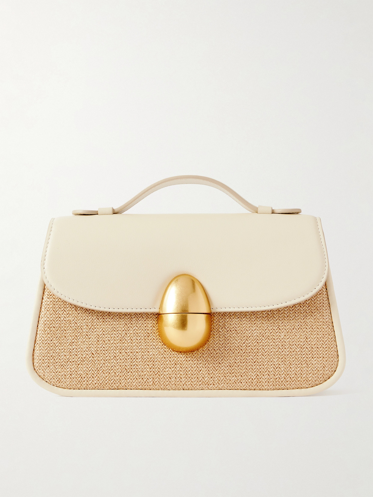 Neous Phoenix Leather And Raffia Tote