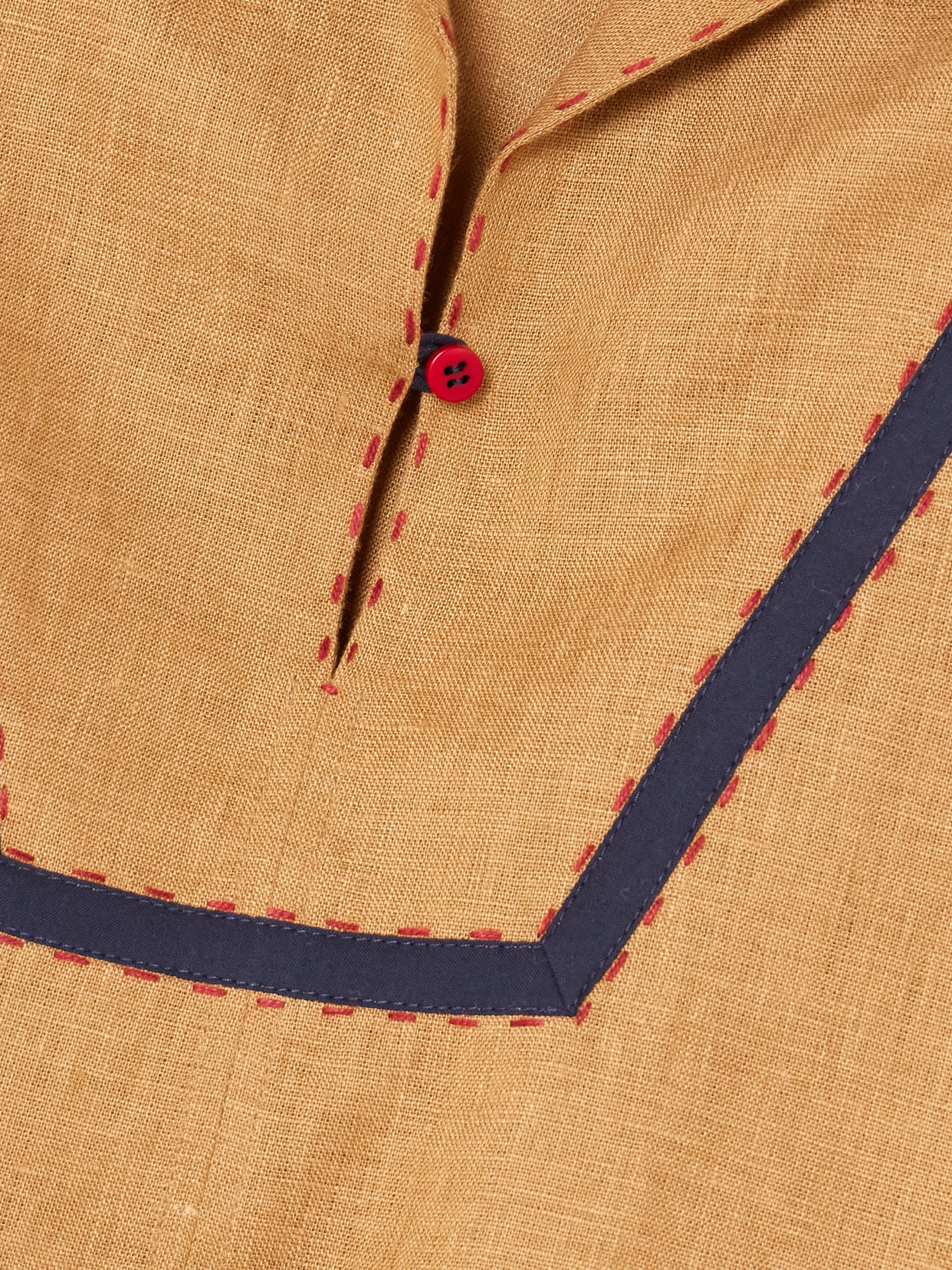 Emma Topstitched Broderie Anglaise Blouse