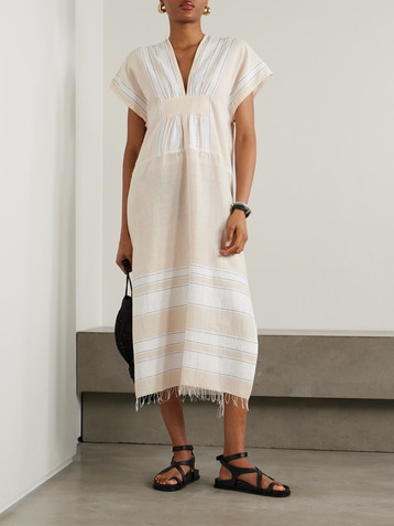 Lemlem Gasira striped cotton-blend maxi dress