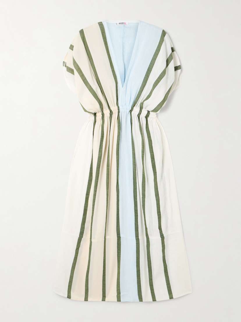 Lemlem Leila Striped Cotton-blend Coverup