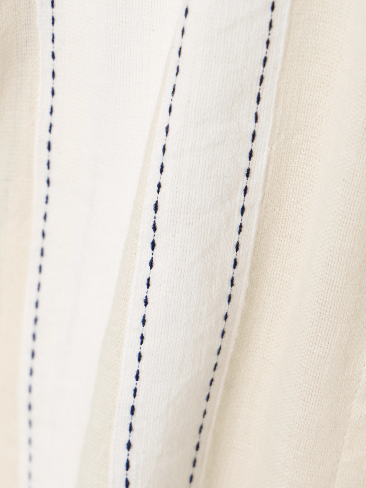 Lemlem Tuuli Cabana Striped Cotton-blend Shirt In Cream