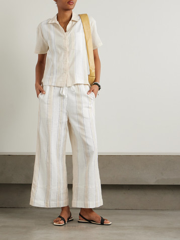 Lemlem Tuuli Cabana striped cotton-blend shirt