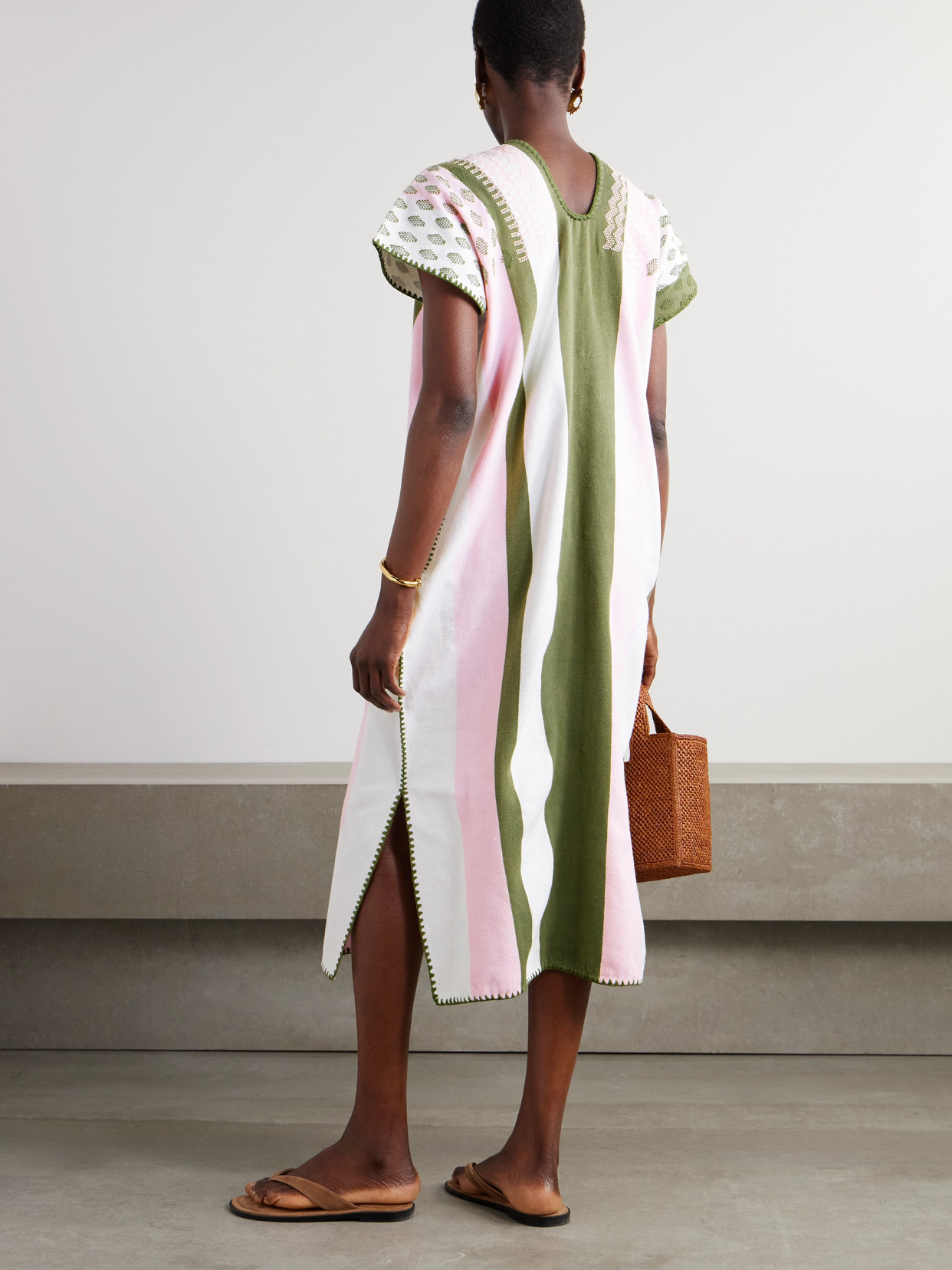 Pippa Holt Embroidered Cotton Huipil In Multi