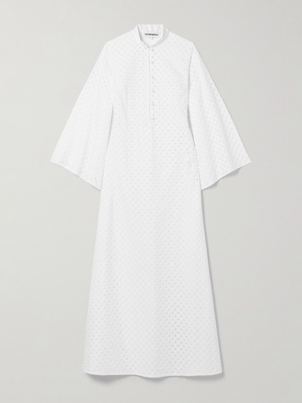 Cristiano Marcheli Jane Broderie Anglaise Cotton Midi Dress