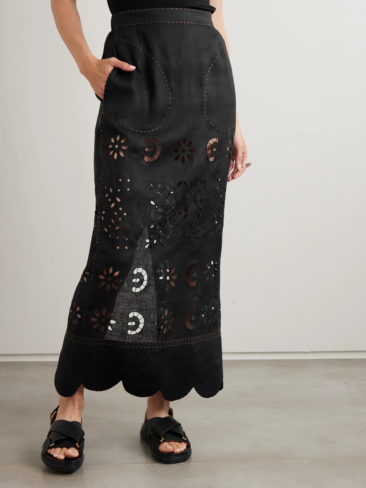 Orlando Scalloped Broderie Anglaise Maxi