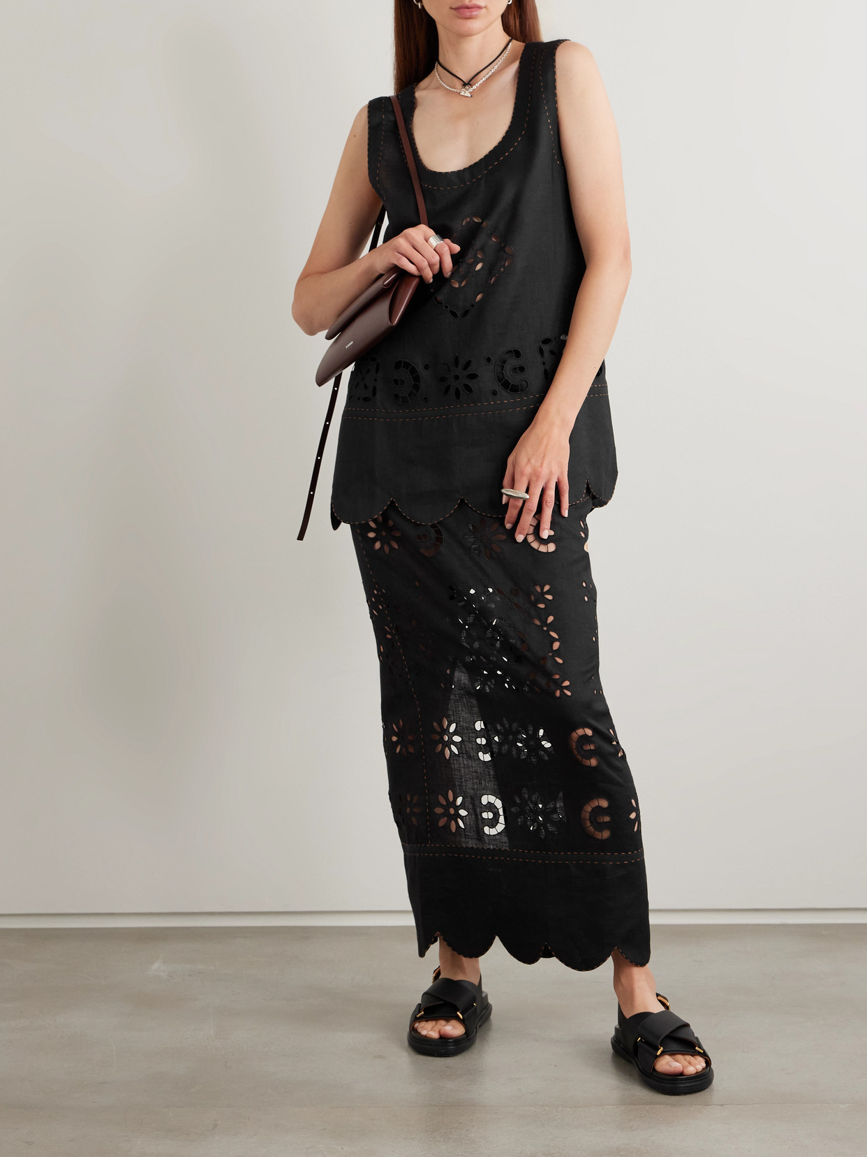 Orlando Scalloped Broderie Anglaise Maxi
