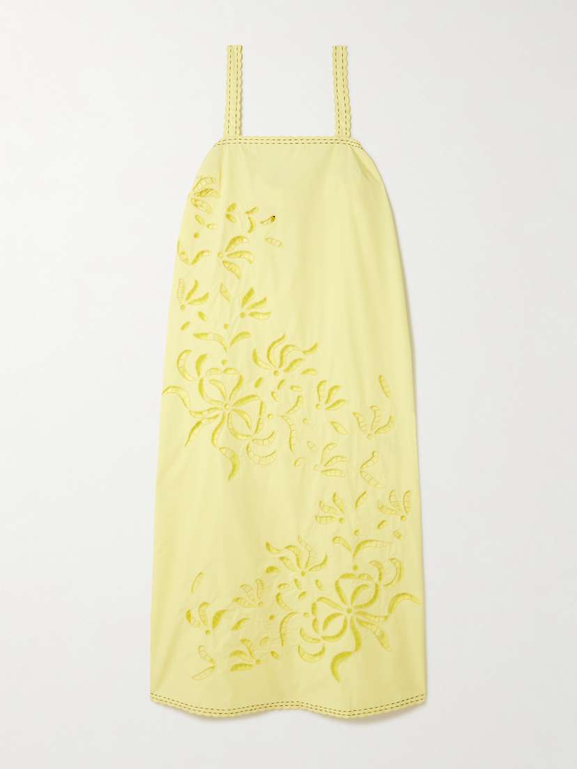 Vita Kin Sisi Broderie Anglaise Cotton-poplin Midi Dress