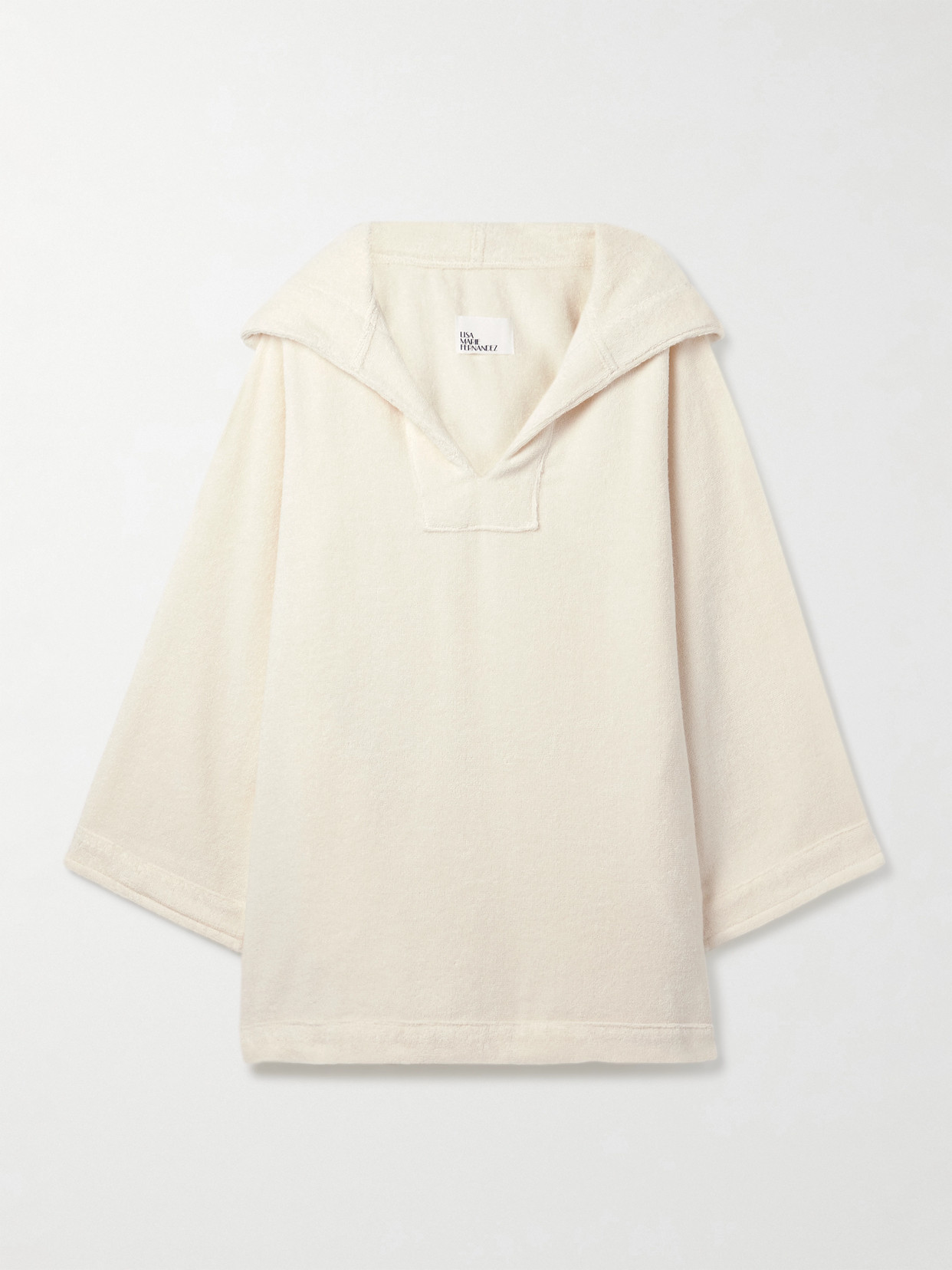 Lisa Marie Fernandez Hooded Cotton-terry Coverup In White